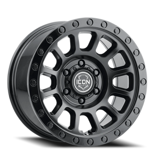 Icon Alloys Hulse Double Black 17x8.5 0 6x139.7mm 106.1mm