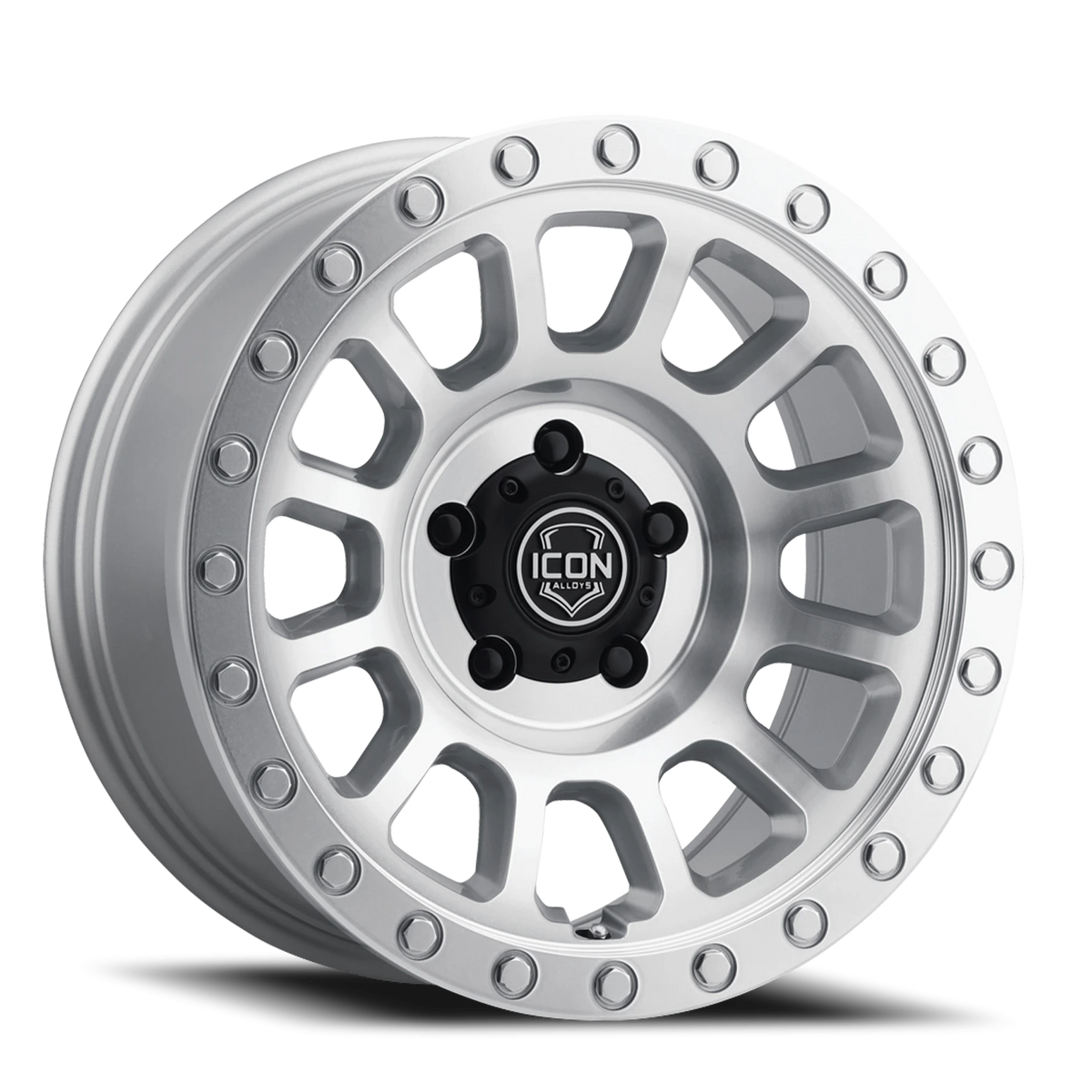 Icon Alloys Hulse Machined Silver 17x8.5 0 5x114.3mm 71.5mm