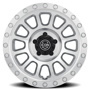 Icon Alloys Hulse Machined Silver 17x8.5 0 5x114.3mm 71.5mm