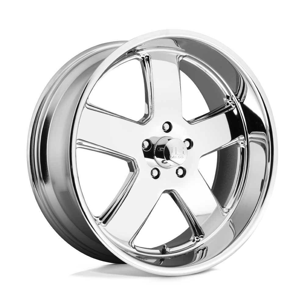 US MAG U116 HUSTLER Chrome Plated 22x9 +01 5x120.65mm 72.6mm - WheelWiz