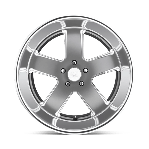 US MAG U118 HUSTLER Matte Gun Metal 22x11 +18 5x127mm 78.1mm - Wheelwiz