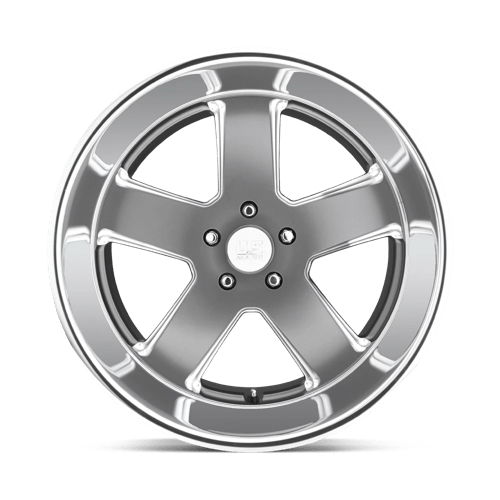 US MAG U118 HUSTLER Matte Gun Metal 20x8 +1 5x127mm 78.1mm - Wheelwiz