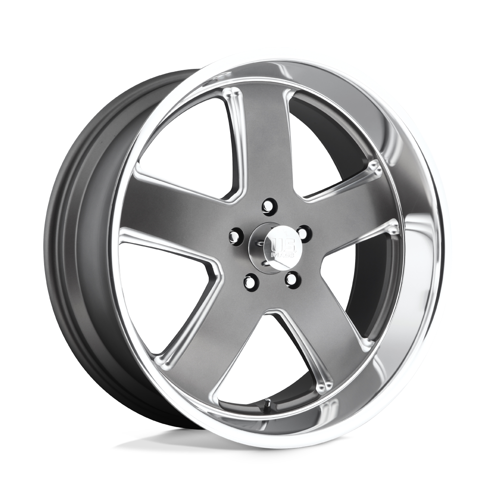 US MAG U118 HUSTLER Matte Gun Metal 22x9 +01 5x120.65mm 72.6mm - WheelWiz