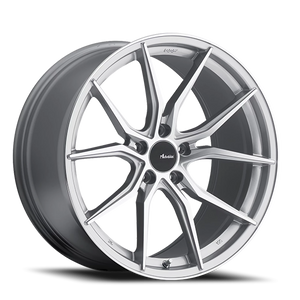 Advanti Hybris Silver W/ Machined Face 17x7.5 +45 5x112mm 66.6mm - Wheelwiz