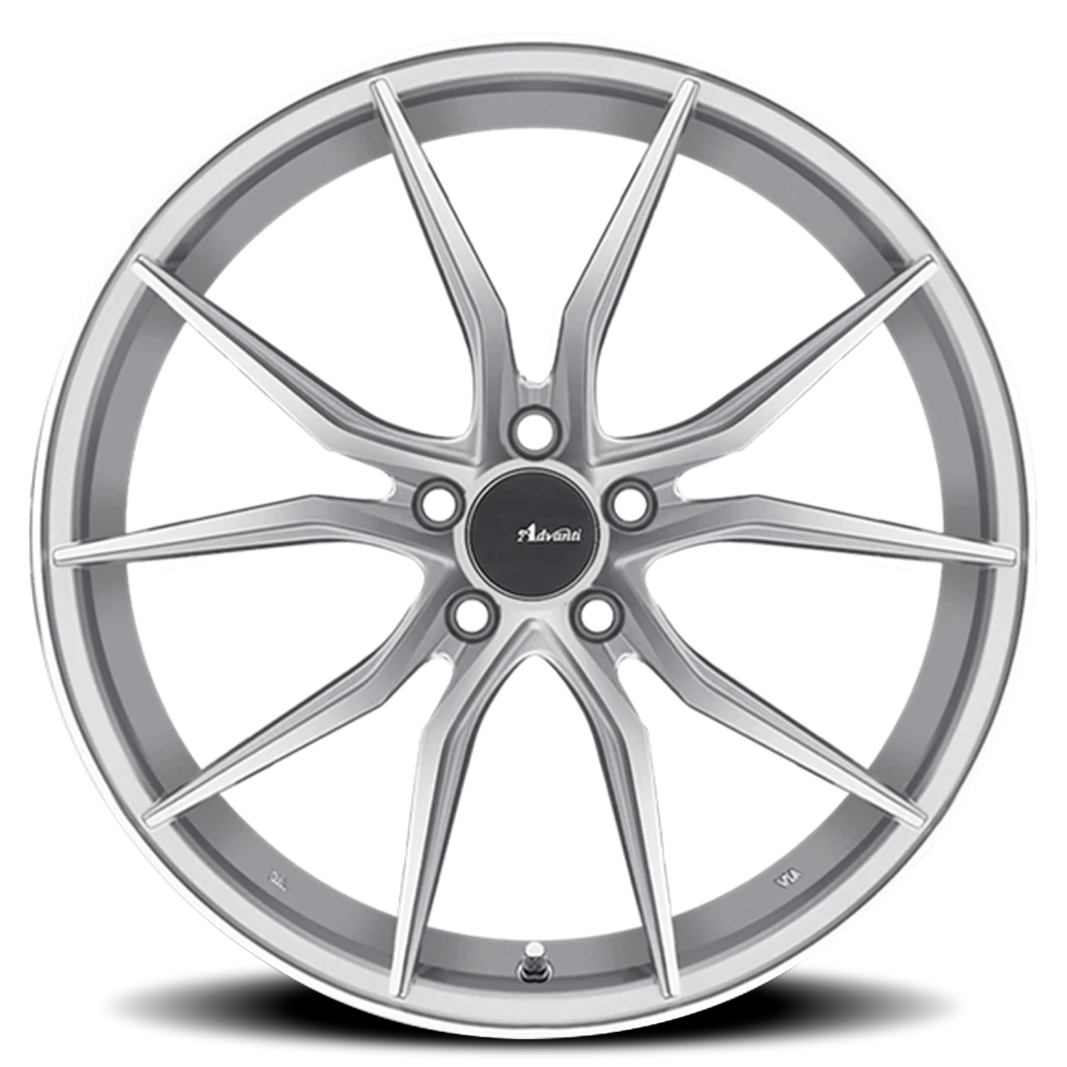 Advanti Hybris Silver W/ Machined Face 17x7.5 +45 5x114.3mm 73.1mm - Wheelwiz