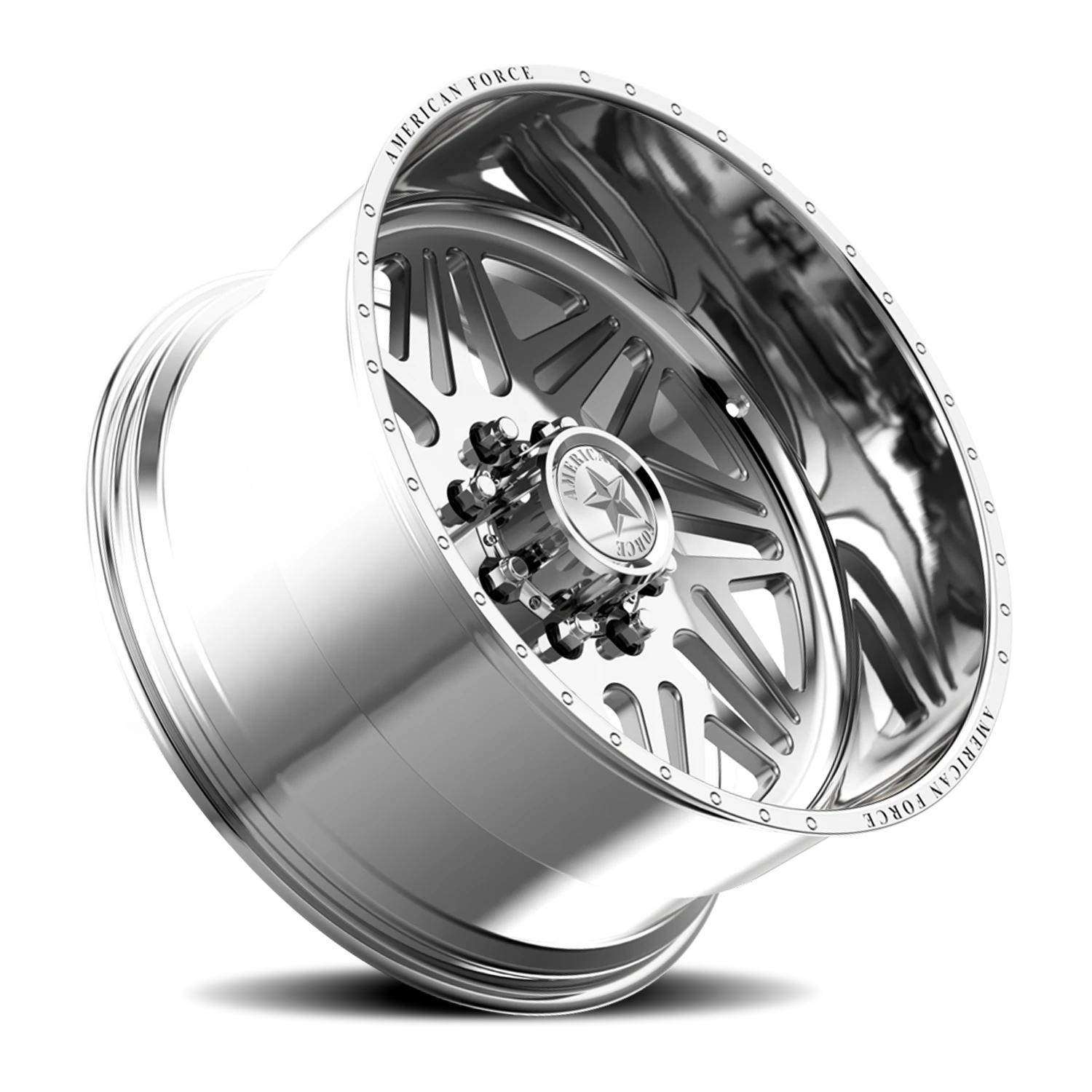 American Force N03 Hydra SS Polished 24x12 -40 6x135mm 87mm - Wheelwiz