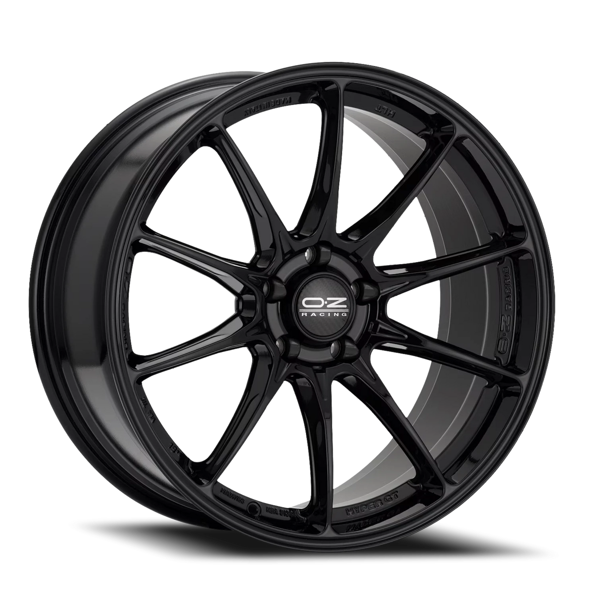 OZ Racing Hyper GT HLT Gloss Black 18x7 +35 4x100mm 68mm - Wheelwiz