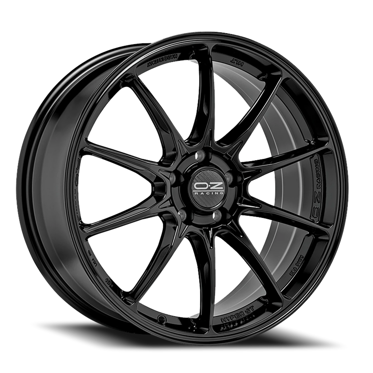 OZ Racing Hyper GT HLT Gloss Black 18x8 +45 5x120mm 79mm