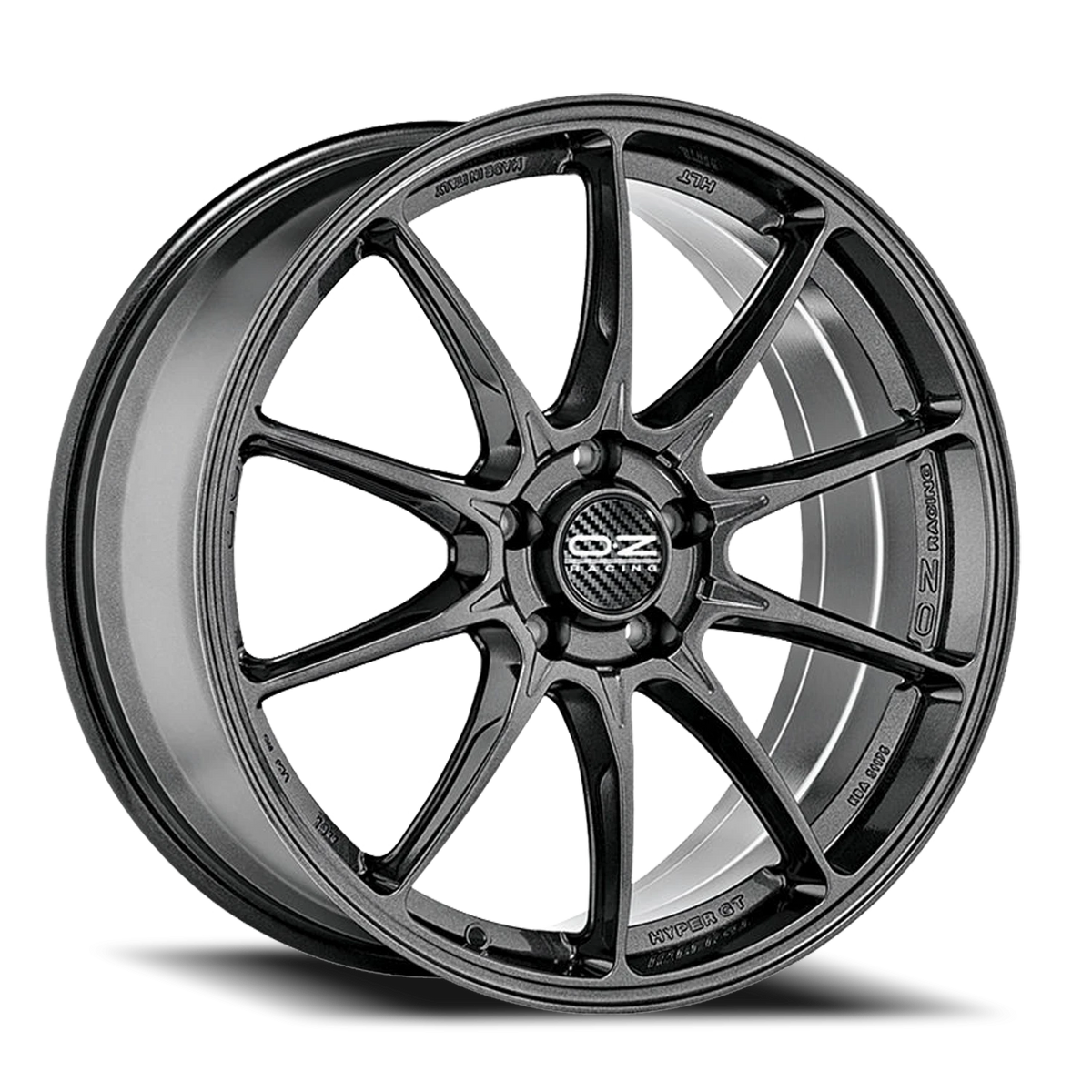OZ Racing Hyper GT HLT Gloss Star Graphite 20x10.5 +39 5x114.3mm 70.7mm - Wheelwiz