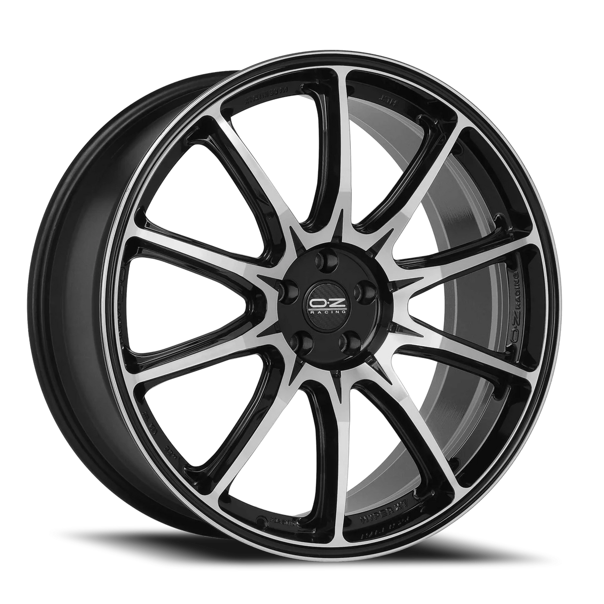 OZ Racing Hyper XT HLT Gloss Black W/ Diamond Cut 22x9 +40 5x114.3mm 67.04mm - Wheelwiz
