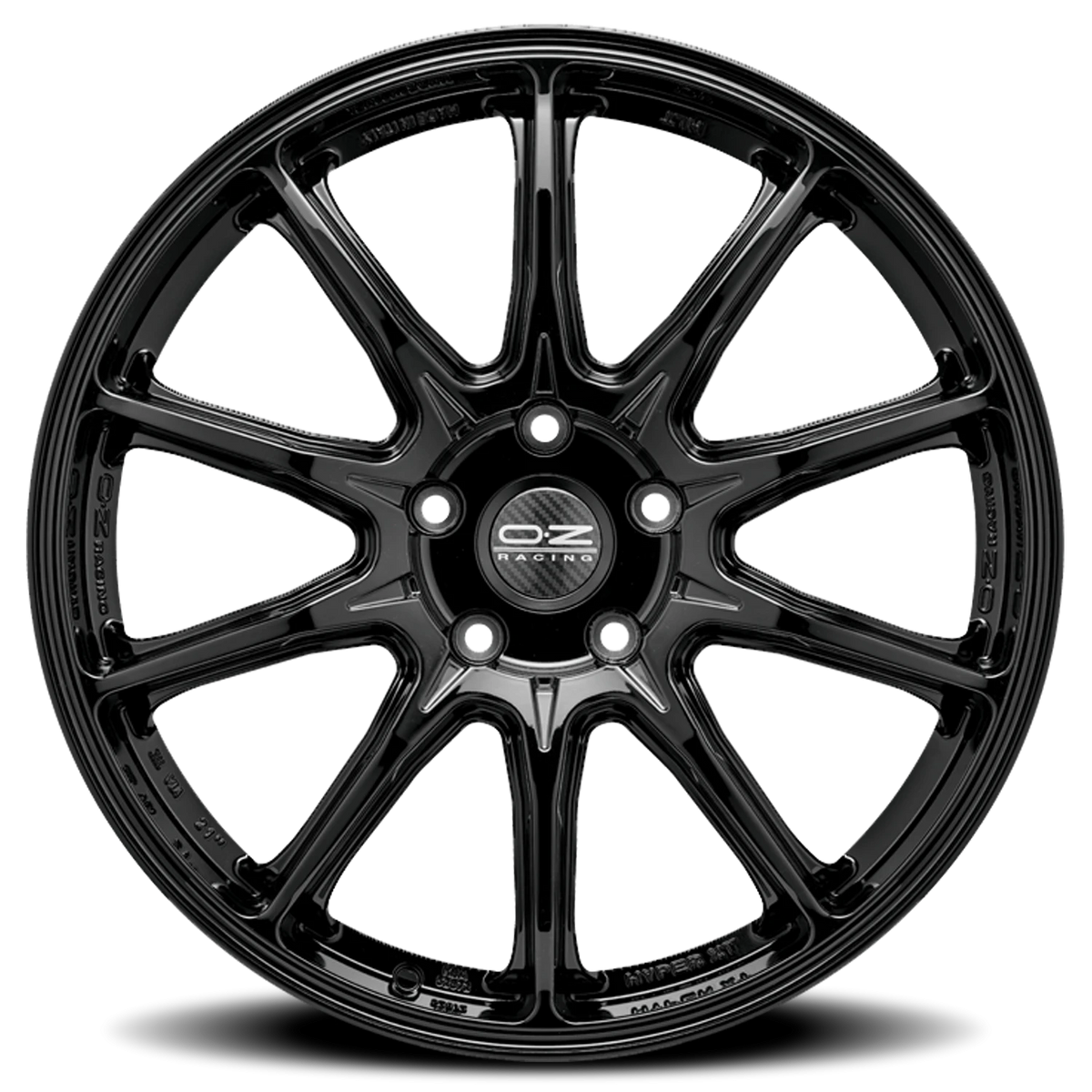 OZ Racing Hyper XT HLT Gloss Black 21x9.5 +26 5x120mm 66.56mm - Wheelwiz