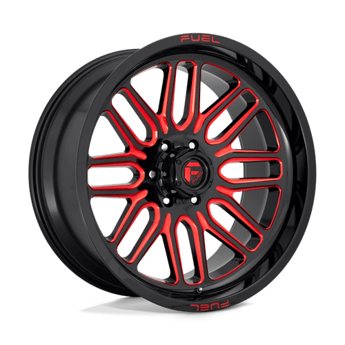 Fuel Offroad D663 IGNITE Gloss Black Red Tinted Clear 20x10 -18 8x170mm 125.1mm - Wheelwiz
