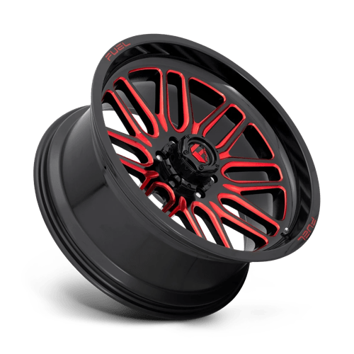 Fuel Offroad D663 IGNITE Gloss Black Red Tinted Clear 20x10 -18 6x135mm 87.1mm - Wheelwiz