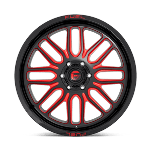 Fuel Offroad D663 IGNITE Gloss Black Red Tinted Clear 20x10 -18 5x127mm 78.1mm - Wheelwiz