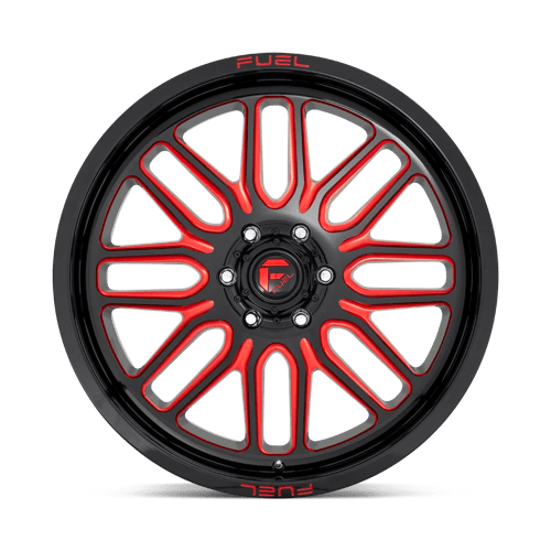 Fuel Offroad D663 IGNITE Gloss Black Red Tinted Clear 20x10 -19 6x139.7mm 106.1mm - Wheelwiz