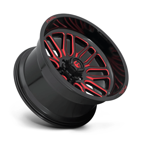 Fuel Offroad D663 IGNITE Gloss Black Red Tinted Clear 22x12 -43 6x135mm 87.1mm - Wheelwiz