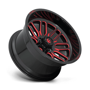 Fuel Offroad D663 IGNITE Gloss Black Red Tinted Clear 22x12 -43 6x135mm 87.1mm - Wheelwiz