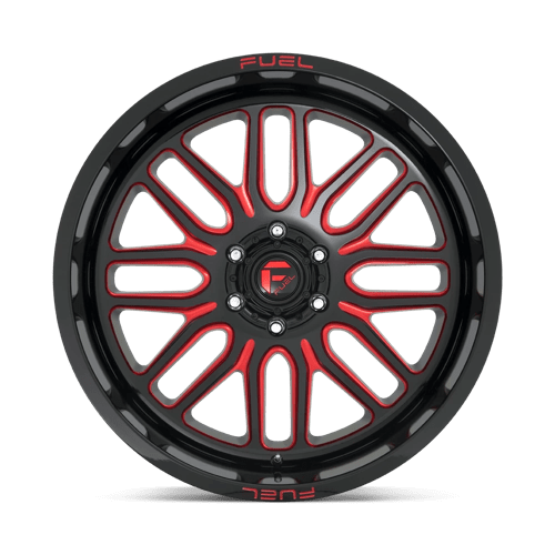 Fuel Offroad D663 IGNITE Gloss Black Red Tinted Clear 22x12 -43 6x135mm 87.1mm - Wheelwiz