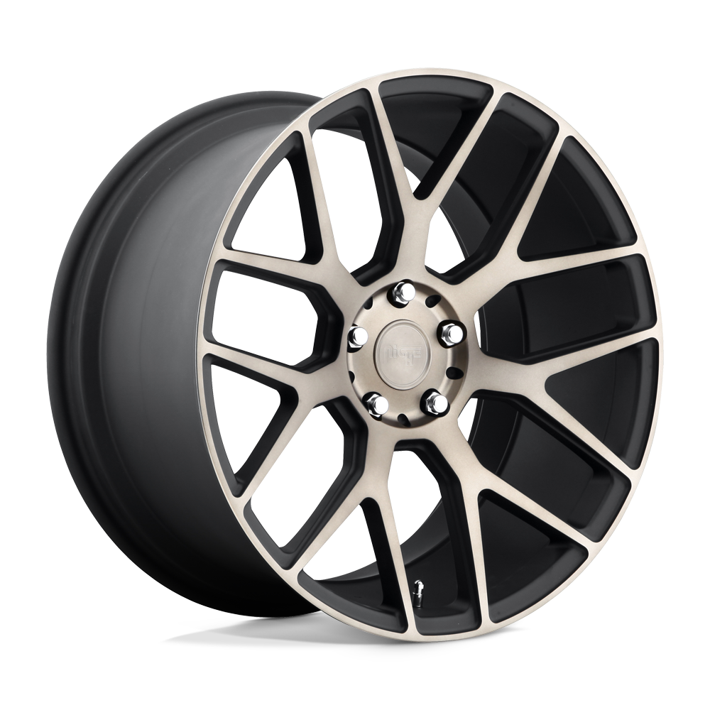 Niche M159 INTAKE Matte Black Machined Ring 20x9 +18 5x115mm 71.5mm - WheelWiz