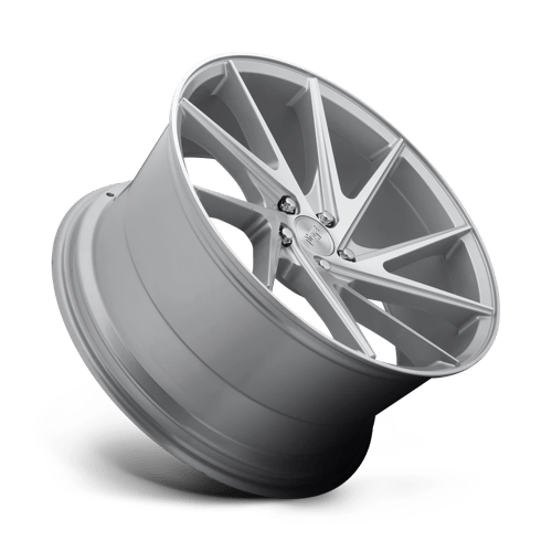 Niche M162 INVERT Gloss Silver Machined 20x10.5 +35 5x120mm 72.6mm - WheelWiz