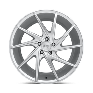 Niche M162 INVERT Gloss Silver Machined 20x9 +35 5x120mm 72.6mm - WheelWiz