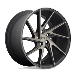 Niche M163 INVERT Matte Black Machined Ring 20x10.5 +35 5x120mm 72.6mm - WheelWiz