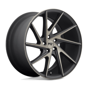 Niche M163 INVERT Matte Black Machined Ring 20x9 +35 5x114.3mm 72.6mm - Wheelwiz