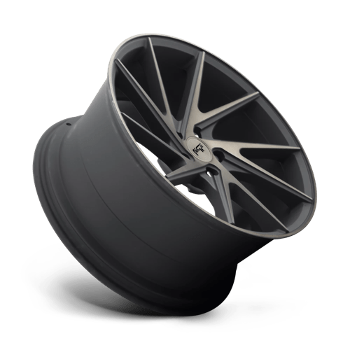 Niche M163 INVERT Matte Black Machined Ring 20x10.5 +45 5x114.3mm 72.6mm - Wheelwiz
