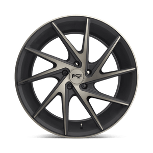 Niche M163 INVERT Matte Black Machined Ring 20x10.5 +30 5x114.3mm 72.6mm - WheelWiz