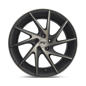Niche M163 INVERT Matte Black Machined Ring 20x9 +35 5x114.3mm 72.6mm - Wheelwiz