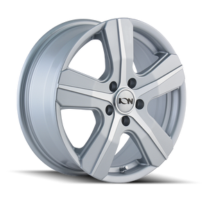 ION 101 Gloss silver machined 16x7 +55 5x160mm 65.1mm - WheelWiz