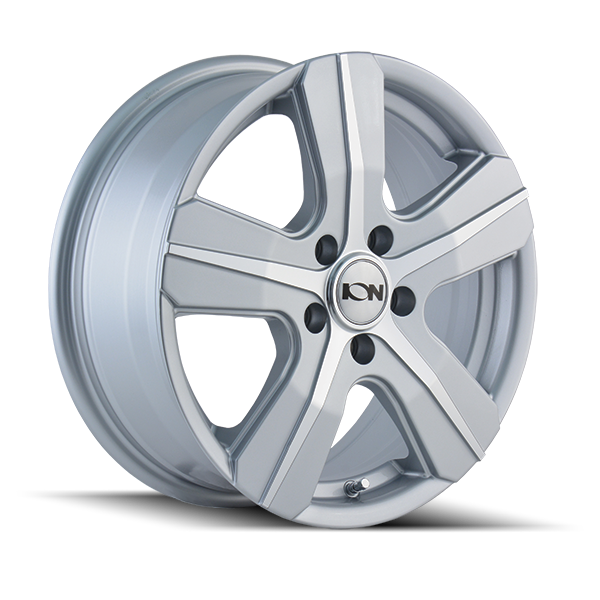 ION 101 Gloss silver machined 16x6.5 +50 5x108mm 63.4mm - Wheelwiz