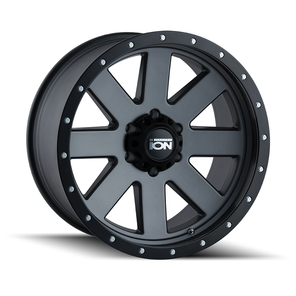 ION 134 Matte gunmetal 17x8.5 +6 5x127mm 83.82mm - Wheelwiz