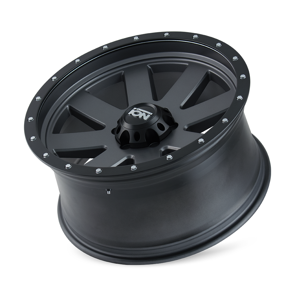 ION 134 Matte gunmetal 17x8.5 -6 5x139.7mm 108mm - Wheelwiz