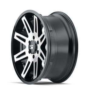 ION 142 Satin black machined 17x9 -12 5x127mm 78.1mm - Wheelwiz