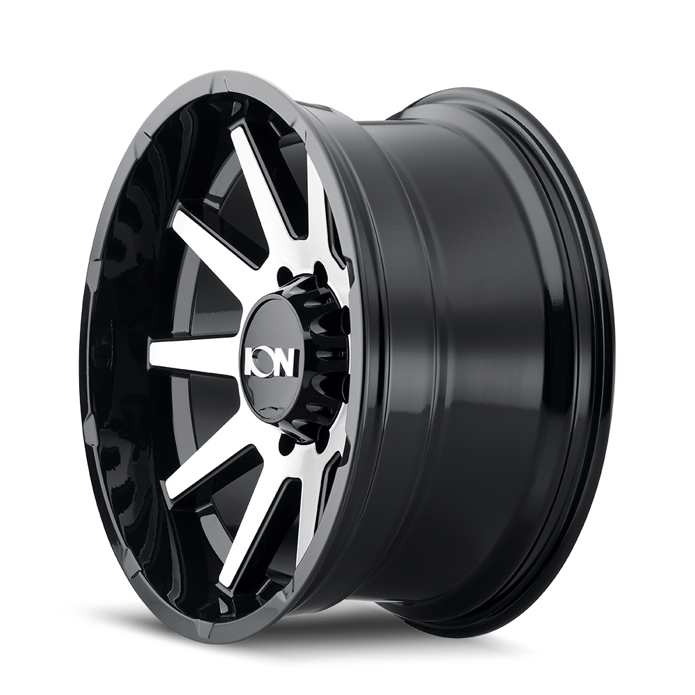 ION 143 Gloss black machined 18x9 +18 6x139.7mm 106mm - Wheelwiz