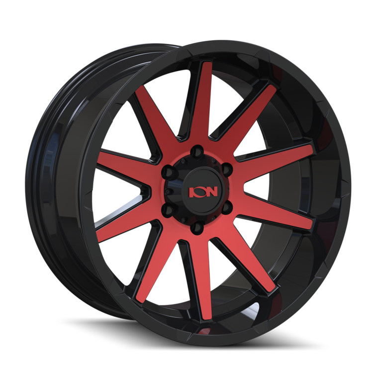 ION 143 Gloss black machined 17x9 -12 6x139.7mm 106mm - Wheelwiz