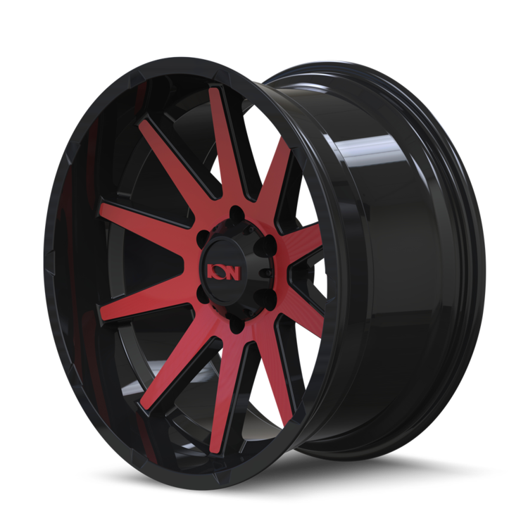 ION 143 Gloss black machined 20x9 +18 8x170mm 125.2mm - Wheelwiz