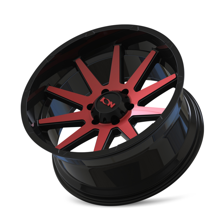 ION 143 Gloss black machined 20x10 -19 8x165.1mm 125.2mm - Wheelwiz