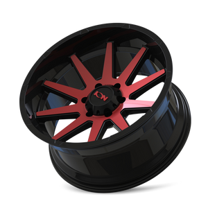 ION 143 Gloss black machined 20x10 -19 8x180mm 124.2mm - Wheelwiz