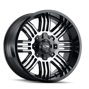 ION 144 Satin black machined 17x9 -12 5x127|5x139.7mm 87.1mm - Wheelwiz