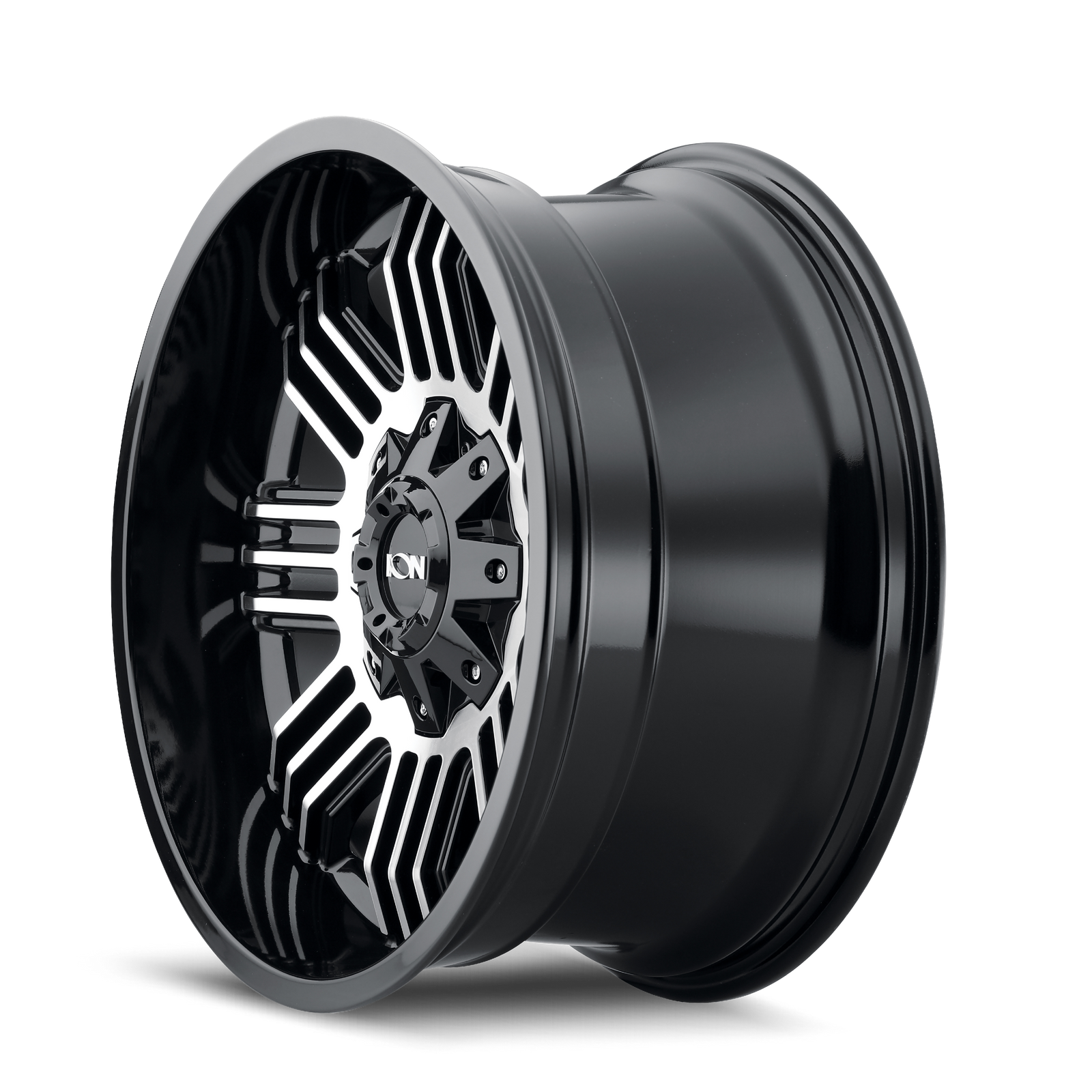 ION 144 Satin black machined 17x9 -12 6x135|6x139.7mm 106mm - Wheelwiz
