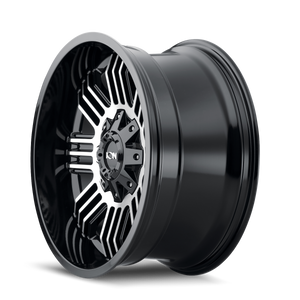 ION 144 Satin black machined 20x10 -19 6x135|6x139.7mm 106mm - Wheelwiz
