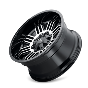ION 144 Satin black machined 20x10 -19 8x180mm 124.1mm - Wheelwiz