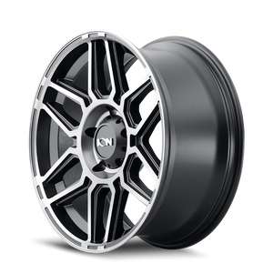 ION 146 Matte black machined with dark 20x9 +18 6x139.7mm 106mm - Wheelwiz