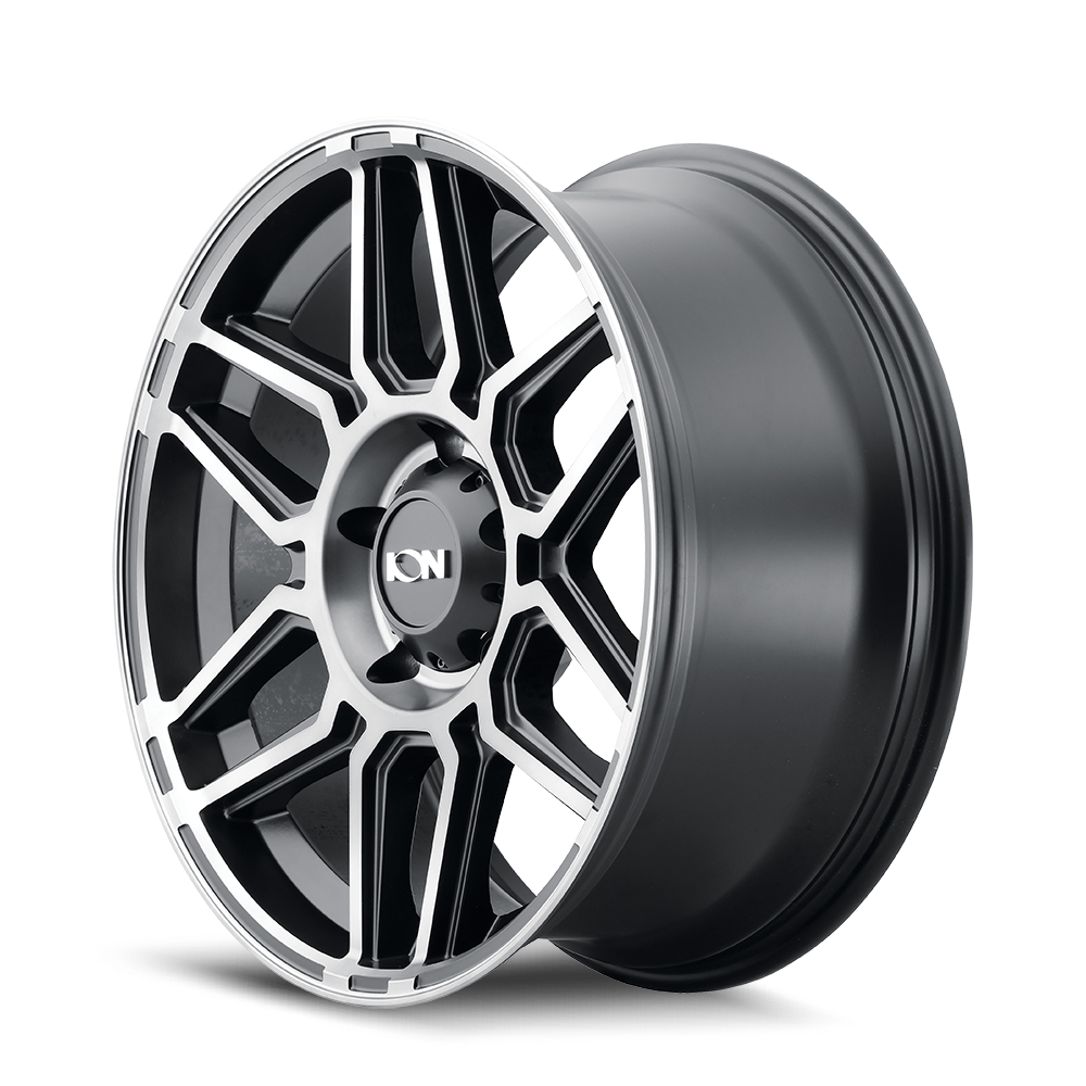 ION 146 Matte black machined with dark 20x9 +18 6x139.7mm 106mm - Wheelwiz