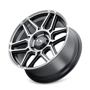 ION 146 Matte black machined with dark 20x10 -19 8x165.1mm 125.2mm - Wheelwiz