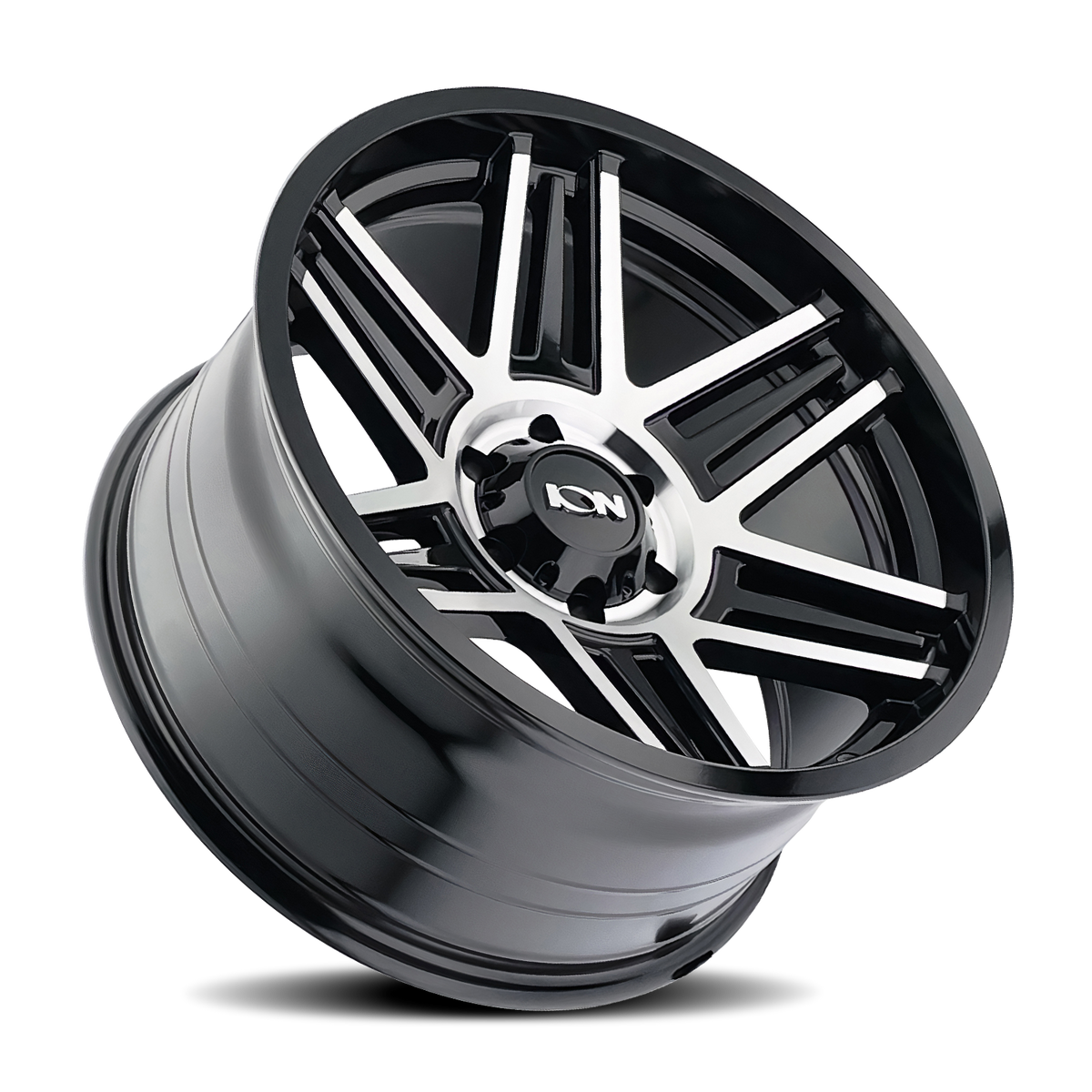 ION 147 Gloss black machined 20x10 -19 8x165.1mm 125.2mm - Wheelwiz
