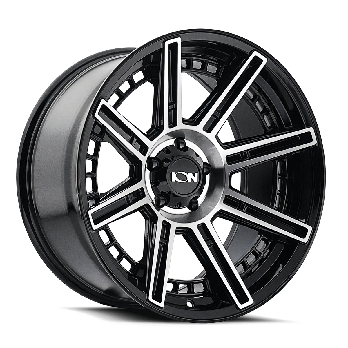 ION 149 Gloss black machined 20x10 -24 8x165.1mm 125.2mm - Wheelwiz