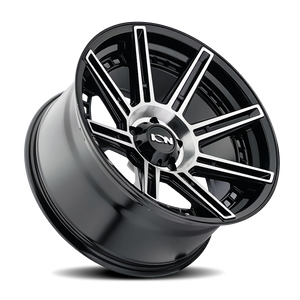 ION 149 Gloss black machined 20x10 -24 8x165.1mm 125.2mm - Wheelwiz
